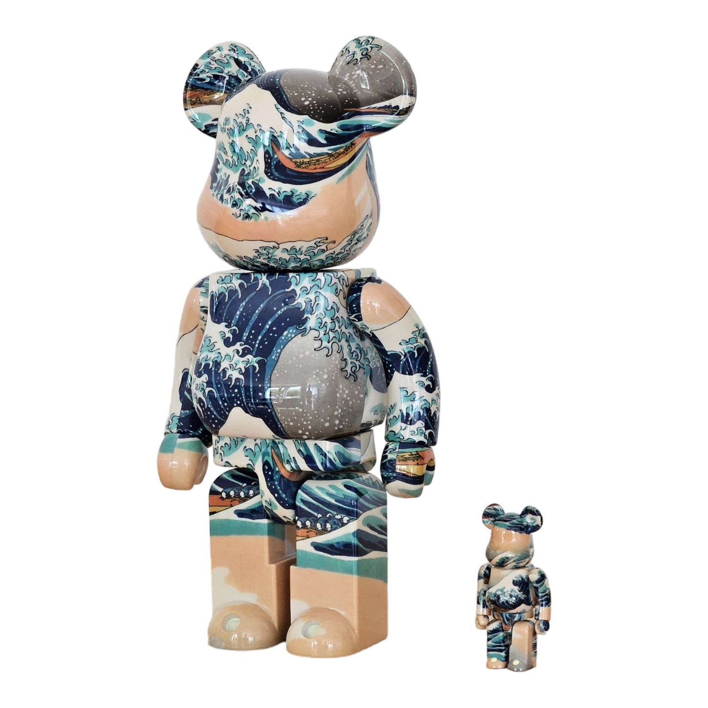 BE@RBRICK Katsushika Hokusai "La Grande Vague de Kanagawa" (Kanagawa Oki Namura) (100%+400%)