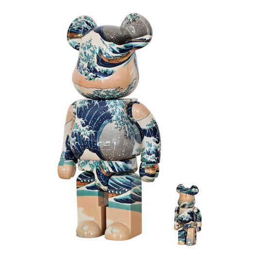 BE@RBRICK Katsushika Hokusai "La Grande Vague de Kanagawa" (Kanagawa Oki Namura) (100%+400%)