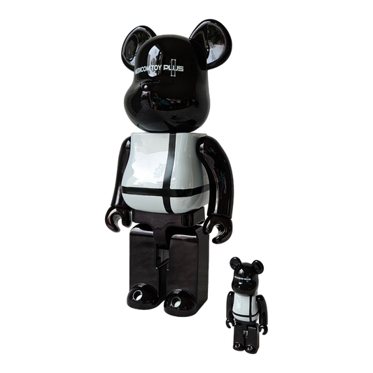 BE@RBRICK Medicom Toy Plus Black Chrome Version (100%+400%)