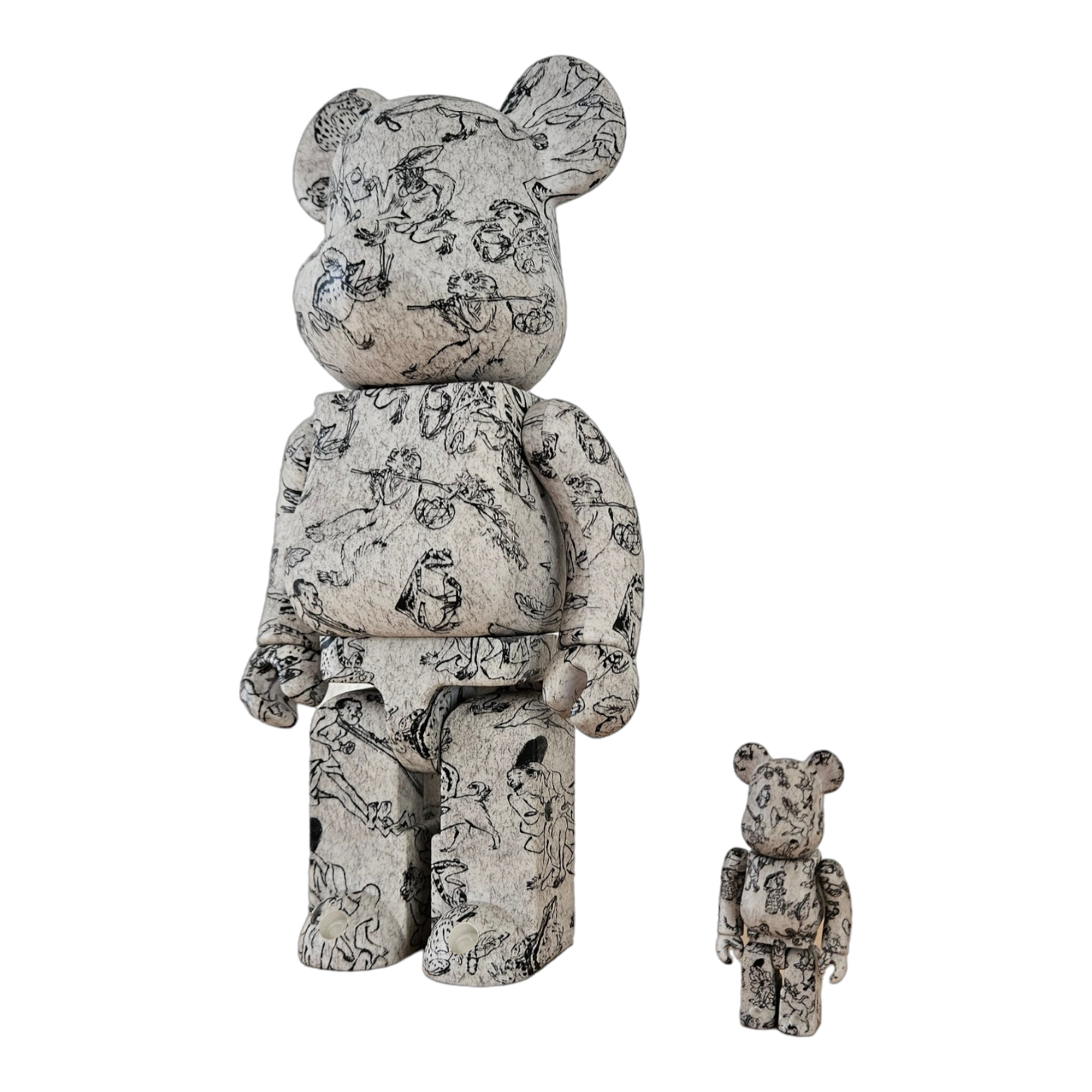 BE@RBRICK Chōjū-jinbutsu-giga "Caricatures d'oiseaux et de bêtes" (100%+400%)