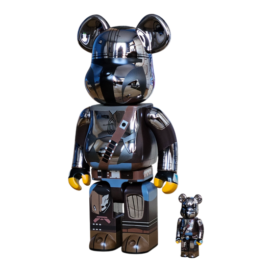 BE@RBRICK La version Mandalorian Chrome (100%+400%)