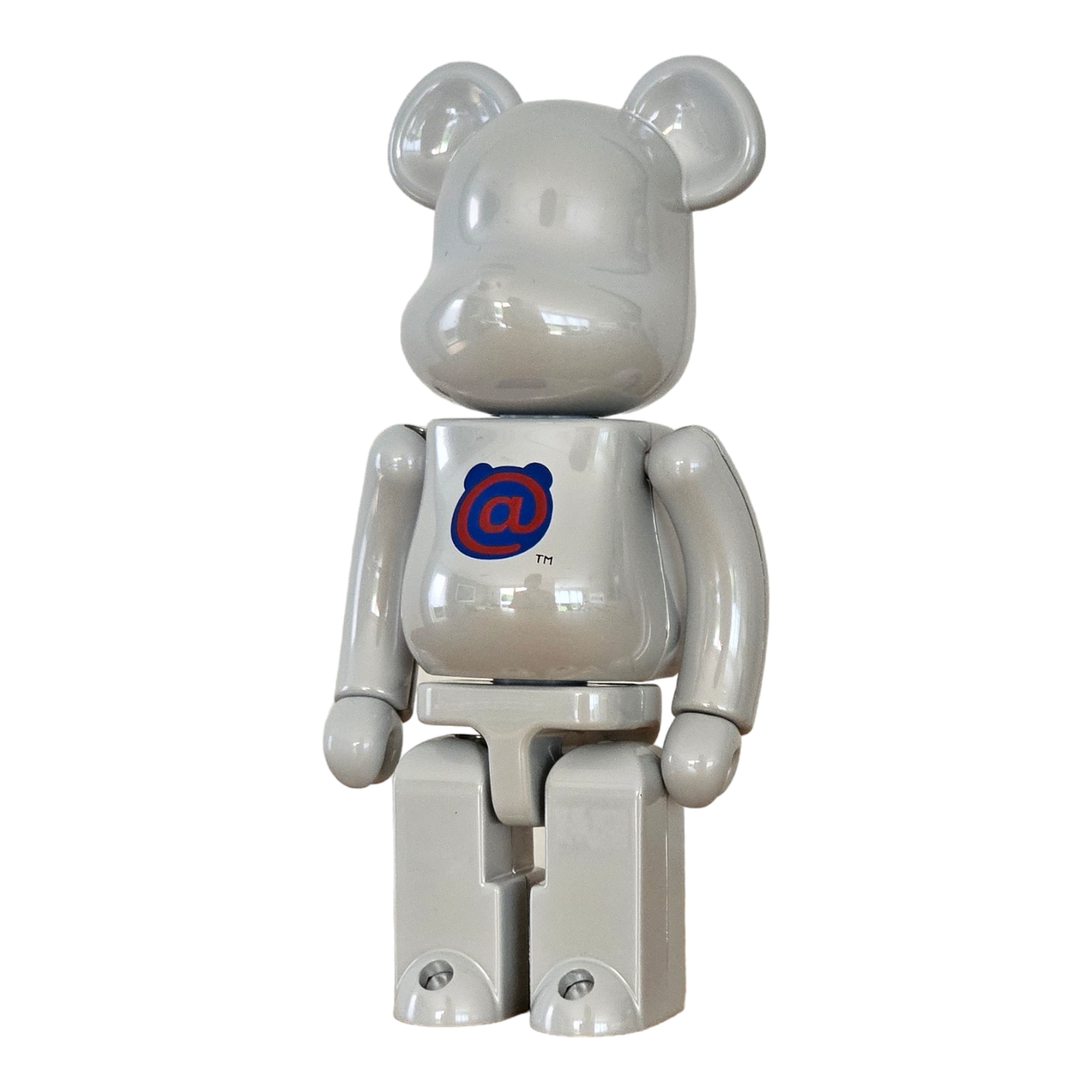 BE@RBRICK 20ème Anniversaire 1er Modèle Version Blanc Chrome (200%)