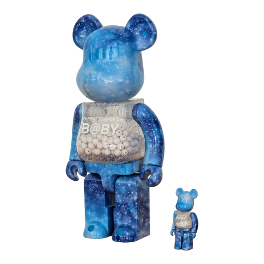 Mon premier BE@RBRICK B@by Crystal of Snow Version (100%+400%)