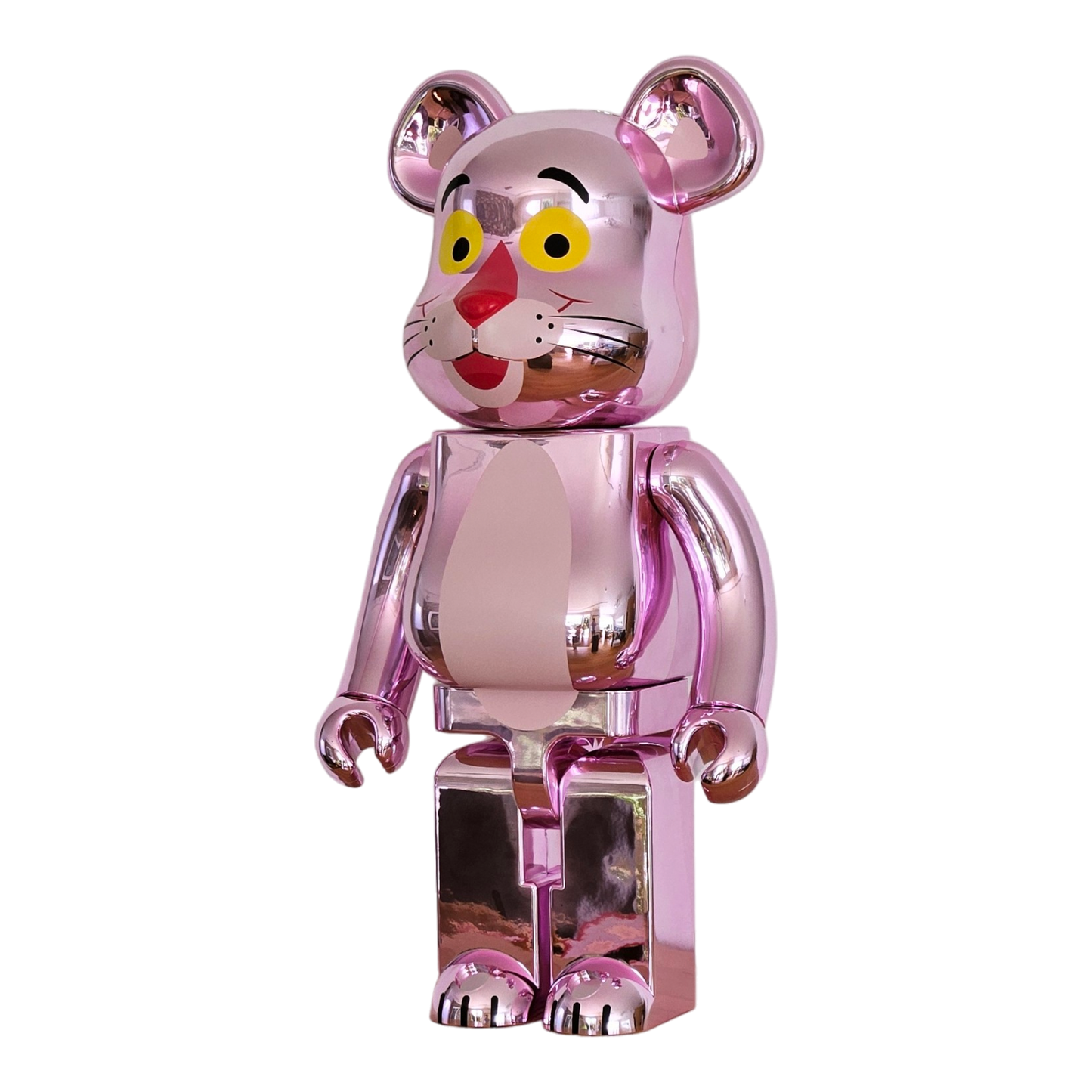 BE@RBRICK Panthère Rose Version Chrome (1000%)