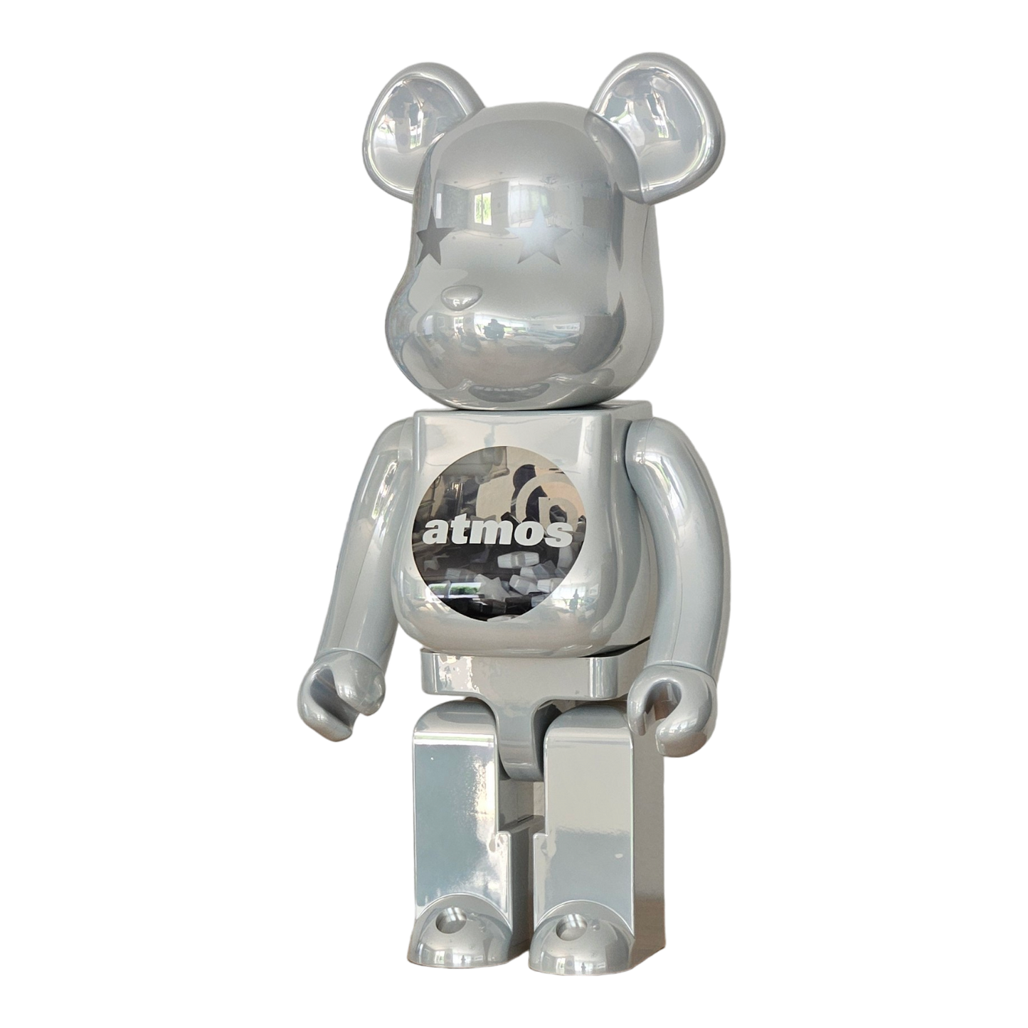 BE@RBRICK atmos WHITE CHROME Version (1000%)