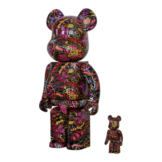 BE@RBRICK Motif cachemire psychédélique (100 %+400 %)