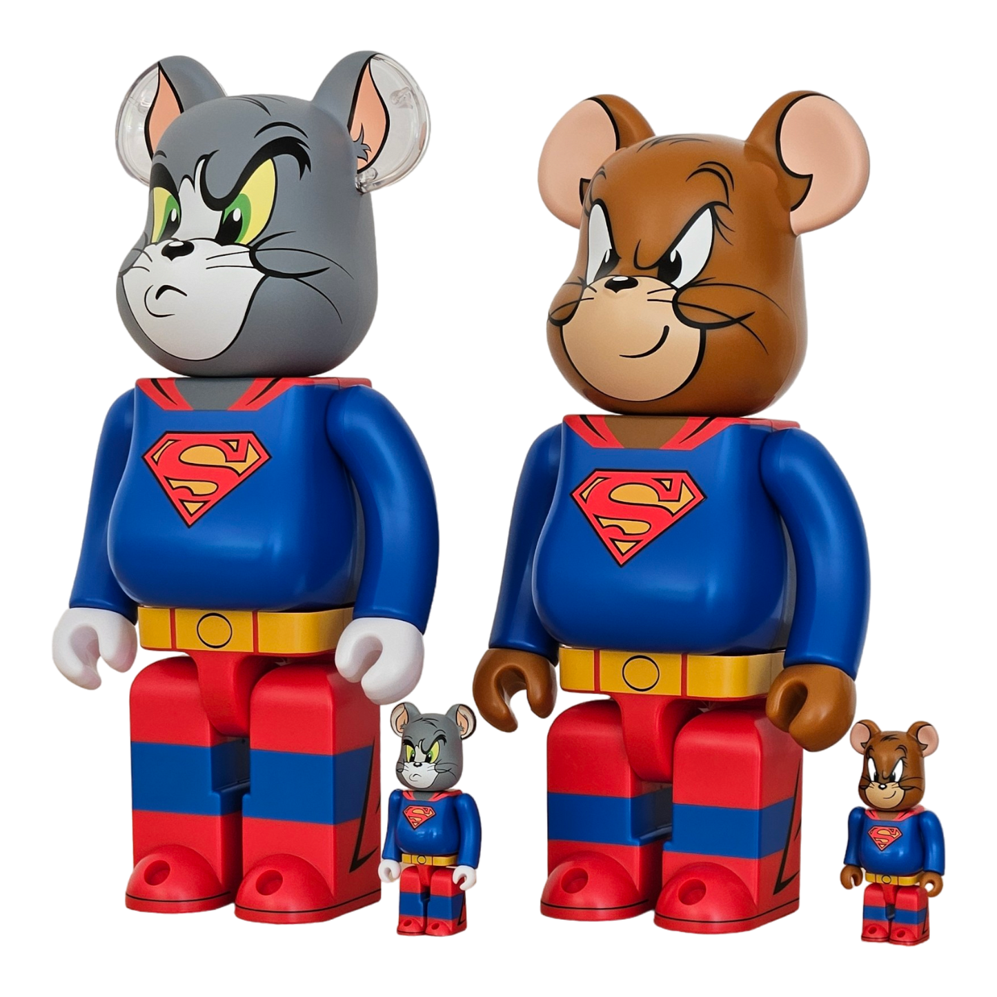 BE@RBRICK TOM AND JERRY as Superman (100%+400%)