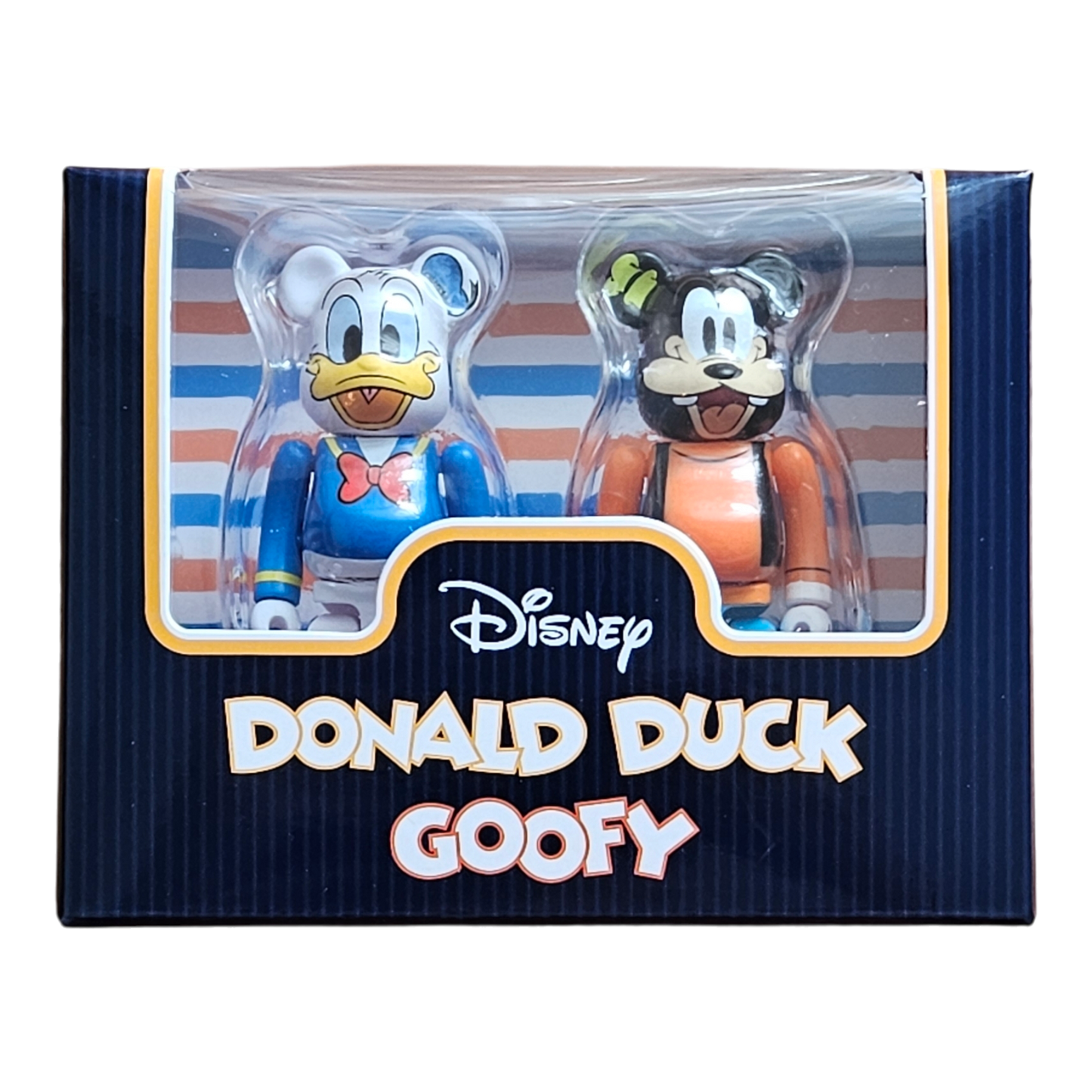 BE@RBRICK Donald Duck &amp; Dingo lot de 2 (100%)