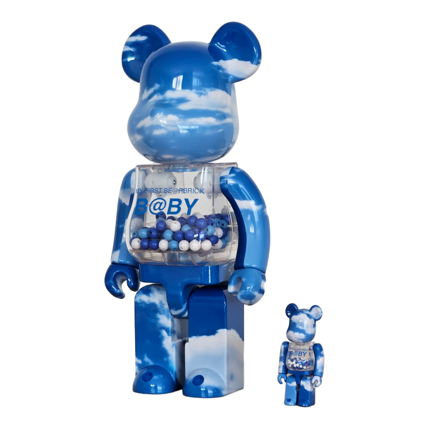 My First BE@RBRICK B@by BLUE SKY Version (100%+400%)