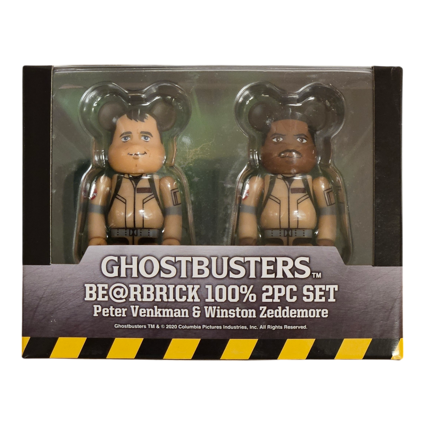 BE@RBRICK Ghostbusters Lot de 2 Peter Venkman/Winston Zeddemore (100%)