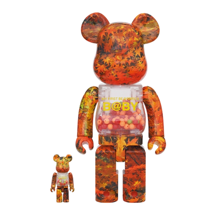 My First Bearbrick Baby Autumn Leaves Version 100%+400% Herstellerbild 1