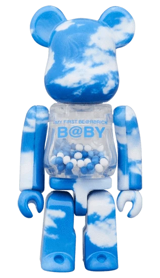 My First Bearbrick Baby Blue Sky Version 100%+400% Herstellerbild 2