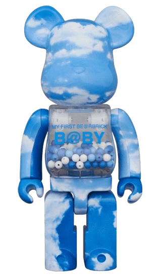 My First Bearbrick Baby Blue Sky Version 100%+400% Herstellerbild 3