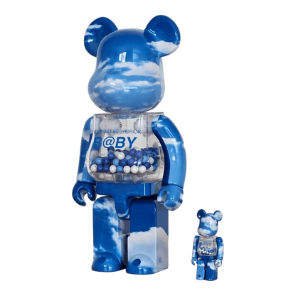 My First Bearbrick Baby Blue Sky Version 100%+400% schräg