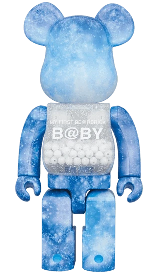 My First Bearbrick Baby Crystal of Snow Version 100%+400% Herstellerbild 3