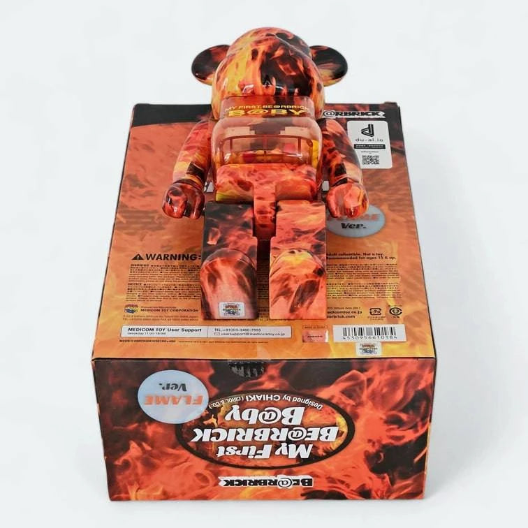 My First Bearbrick Baby Flame Version 100%+400% Echtheitsmerkmale