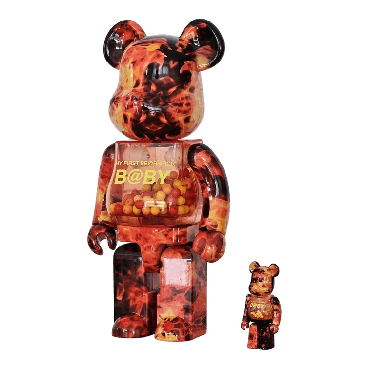 My First Bearbrick Baby Flame Version 100%+400% schräg