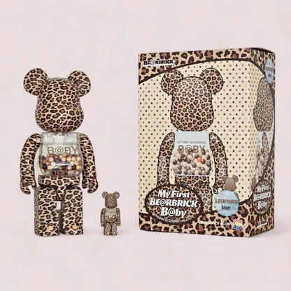 My First Bearbrick Baby Leopard Version 100%+400% mit Verpackung