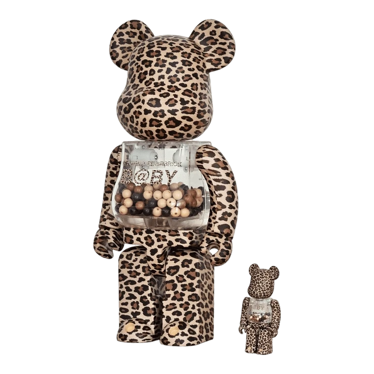 My First Bearbrick Baby Leopard Version 100%+400% schräg