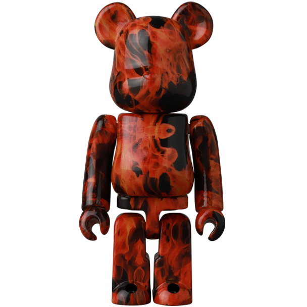 BE@RBRICK Série 44 Motif "Feu" (100%)