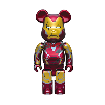 BE@RBRICK SP - Iron Man Mark 85 Version endommagée par la bataille (400%)