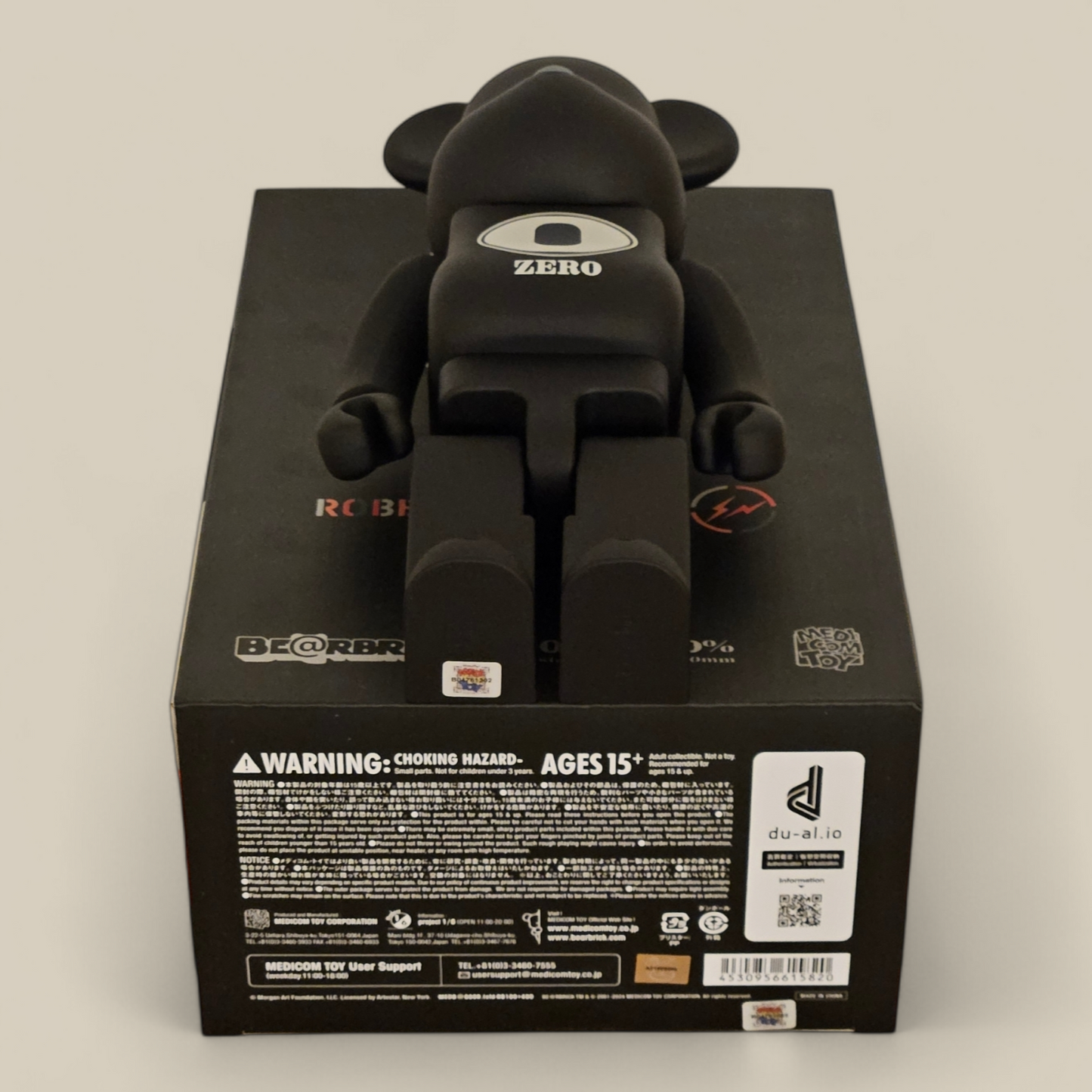 BE@RBRICK Robert Indiana × fragmentdesign NOIR (100%+400%)