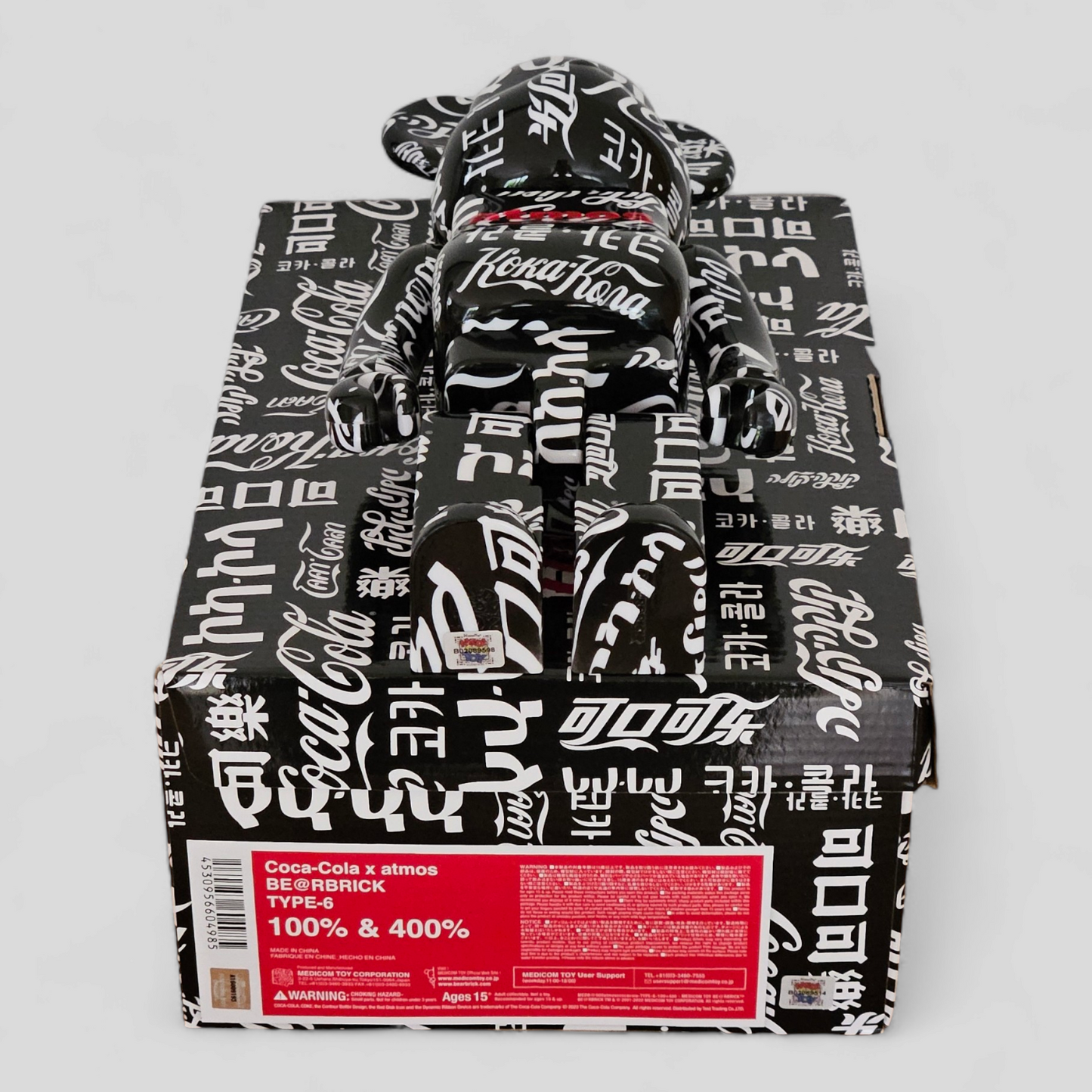 BE@RBRICK Coca-Cola × atmos Type-6 (100 %+400 %)