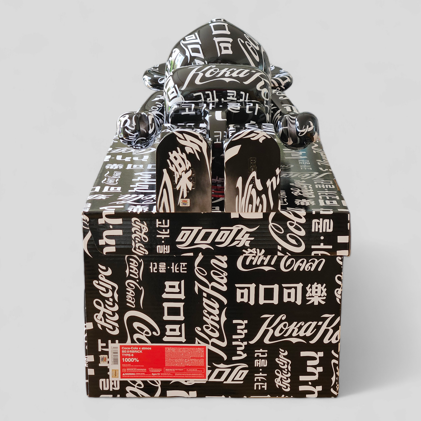 BE@RBRICK Coca-Cola × atmos Type-6 (1000%)