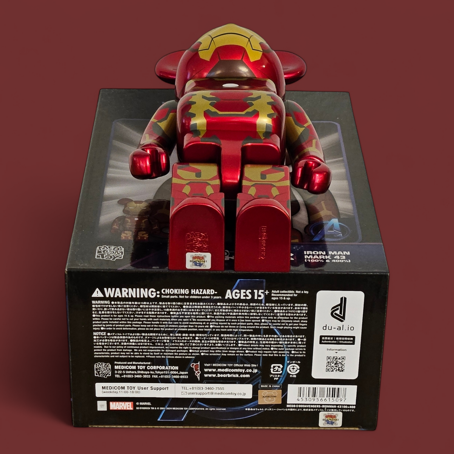 BE@RBRICK Iron Man Mark 43 (100%+400%)