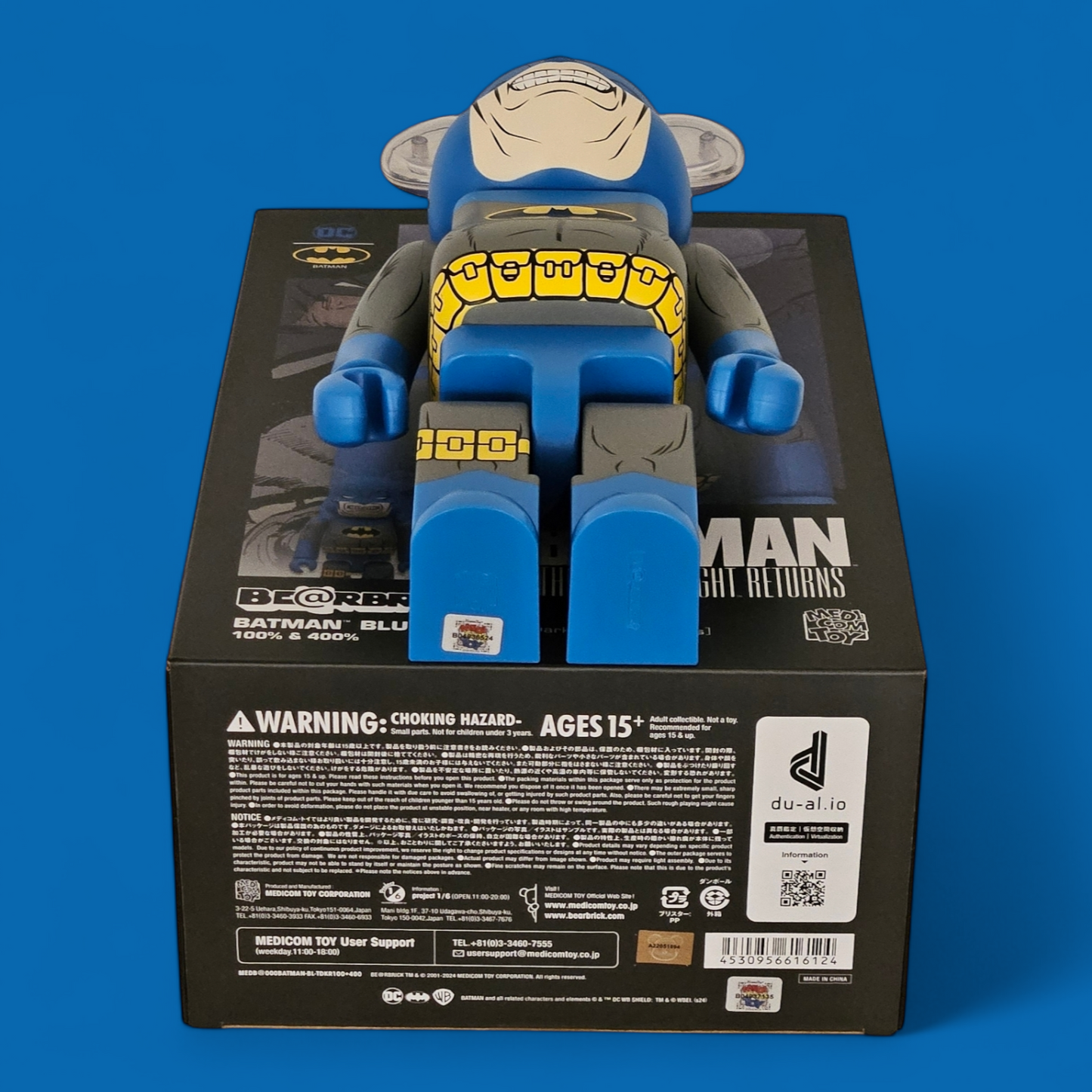 Bearbrick Batman (The Dark Knight Returns Blue Version) (100%+400%)