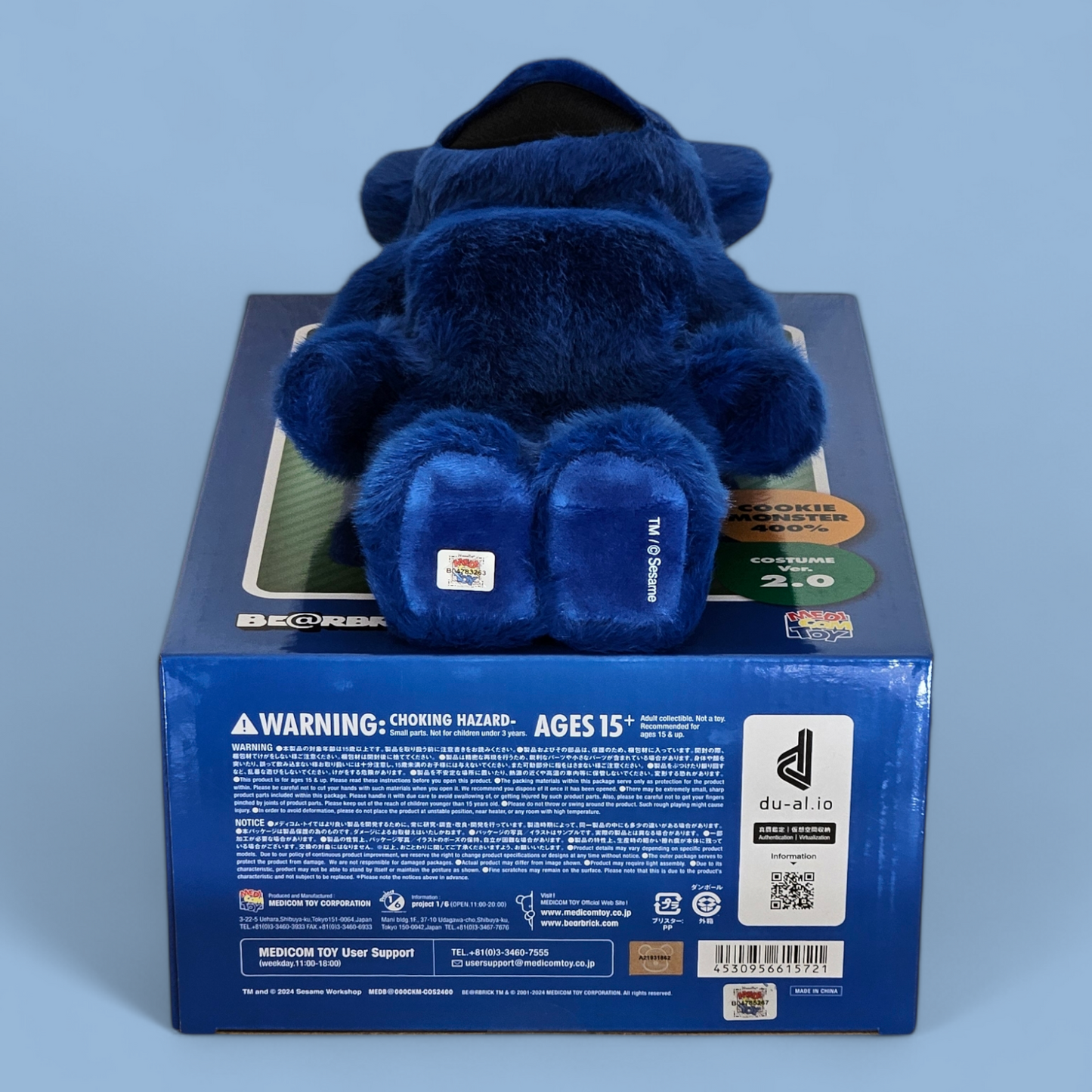 BE@RBRICK COOKIE MONSTER Costume Version 2.0 [Sesame Street] (400%)