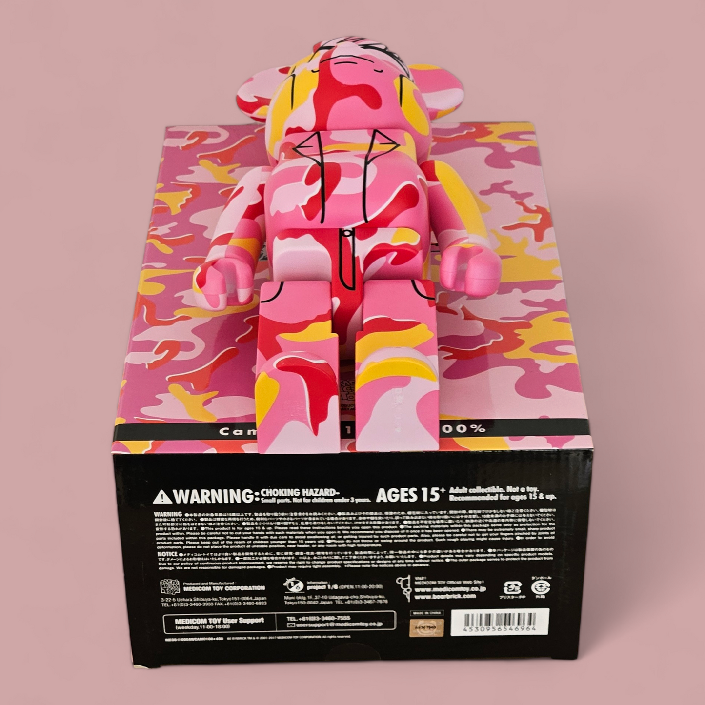 BE@RBRICK Andy Warhol Version camouflage (100%+400%)